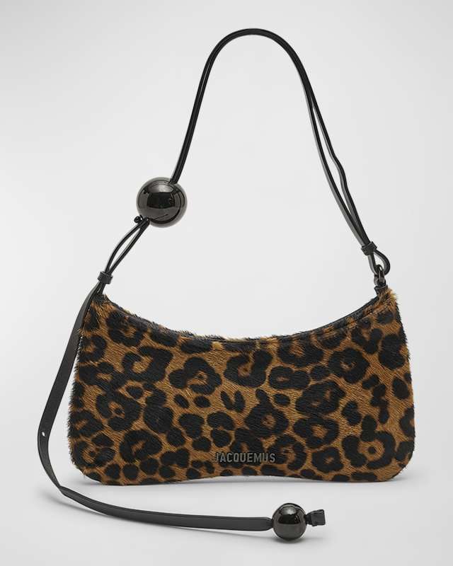 Le Bisou Perle Leopard Shoulder Bag